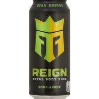 Reign Energy Drink, Sour Apple - 16 Ounce