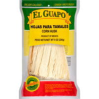 El Guapo Whole Corn Husks (Hoja Enconchada Para Tamales) - 8 Ounce