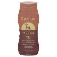 Coppertone Sunscreen Lotion, Tanning, Broad Spectrum SPF 15, 8 Fluid ounce