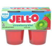 Jell-O Gelatin Snacks, Low Calorie, Zero Sugar, Strawberry Kiwi - 12.5 Ounce