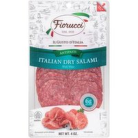 Fiorucci Salami Italian Dry Sliced - 4 Ounce