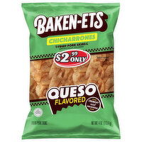 Baken-Ets Chicharrones Queso Flavored Pork Skins - 4 Ounce