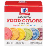 McCormick Assorted Food Colors & Egg Dye - 1.5 Fluid ounce