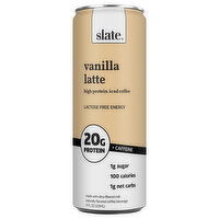 Slate High Protein Vanilla Latte Iced Coffee - 11 Fluid ounce