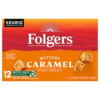 Folgers Coffee, Buttery Caramel, K-Cup Pods - 12 Each