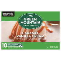 Green Mountain Coffee Roasters Coffee, Caramel Vanilla Cream, K-Cup Pods, 10 Each