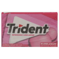 Trident Gum, Sugar Free, Bubblegum - 14 Each