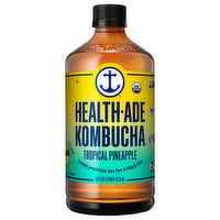 Health-Ade Kombucha, Tropical Pineapple - 16 Ounce