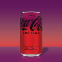 Coca-Cola Zero Sugar Cherry Diet Soda Soft Drink - 12 Each