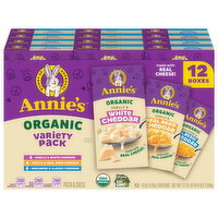 Annie's Organic Shells/White Cheddar/Shells/Real Aged Cheddar/Macaroni/Classic Cheddar Pasta Cheese Variety Pack - 12 Each