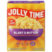 Jolly Time Blast O Butter Microwave Popcorn - 6 Each