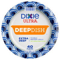 Dixie Ultra Plates, Extra Deep, Deep Dish, 40 Each