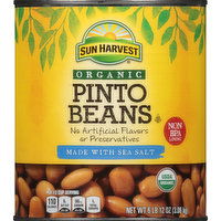 Sun Harvest Pinto Beans, Organic, Sea Salt - 108 Ounce