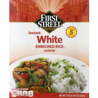 First Street White Rice, Enriched, Instant, 70 Ounce