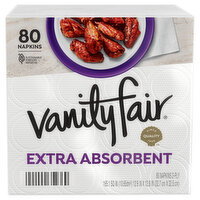 Vanity Fair 2-Ply Extra Absorbent Napkins - 80 Each