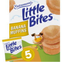 Entenmann's Banana Mini Muffins, 5 count, (4 ct each), 8.25 lbs Case - 5 Each
