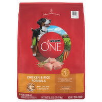 Purina One Dog Food, Chicken & Rice Formula, Adult - 16.5 Pound