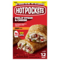 Hot Pockets Crispy Crust Philly Steak & Cheese Sandwiches - 12 Each
