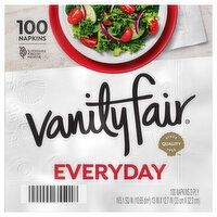 Vanity Fair 2-Ply Everyday Napkins - 100 Each