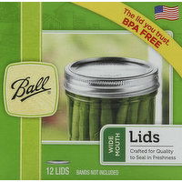 Ball Lids, Wide Mouth - 12 Each