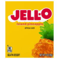 Jell-O Gelatin Dessert, Island Pineapple - 3 Ounce