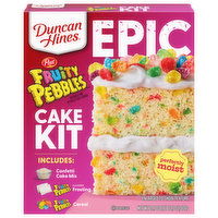 Duncan Hines Cake Kit, Fruity Pebbles, 28.5 Each