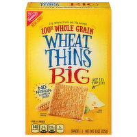 Wheat Thins Snacks, 100% Whole Grain, Big - 8 Ounce