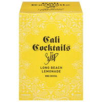 Cali Cocktails Wine Cocktail, Long Beach Lemonade - 4 Each