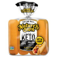 Nature's Own Keto Soft White Hot Dog Buns - 8 Each