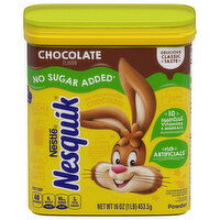 Nesquik Chocolate Powder No Sugar Added - 16 Ounce
