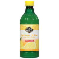 First Street 100% Juice, Lemon - 16 Fluid ounce