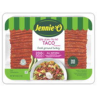 Jennie-O Turkey, Ground, Fresh, 93%/7%, Taco Seasoned