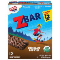 Zbar Family Pack Chocolate Brownie Baked Whole Grain Energy Snack Bars - 12 Each