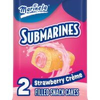 Marinela Strawberry Crème Filled Snack Cakes, 2 count, 2.47 oz