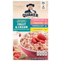 Quaker Fruit & Cream Flavor Instant Oatmeal