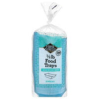 First Street 1/2 Lb Food Trays, 250 Each