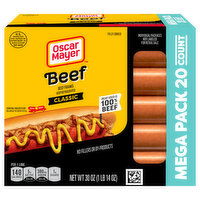 Oscar Mayer Franks, Uncured, Classic, Beef