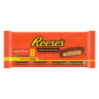 Reese's Peanut Butter Cups, Milk Chocolate & Peanut Butter, Snack Size Cups - 8 Each