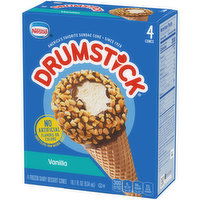 Nestle Drumstick Vanilla Frozen Dairy Dessert Cones - 4 Each