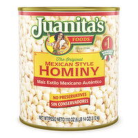 Juanita's Hominy, Mexican Style, The Original - 110 Ounce