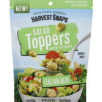 Harvest Snaps Salad Toppers, Green Pea Crisps, Italian Herb - 3 Ounce