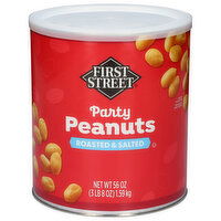 First Street Party Roasted & Salted Peanuts - 56 Ounce