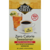 First Street Sweetener, Zero Calorie, with Sucralose - 400 Each