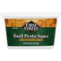 First Street Pesto Sauce, Basil, 16 Ounce