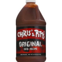 Chris' & Pitts BBQ Sauce, Original - 80 Ounce