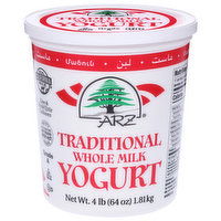 ARZ Yogurt, Traditional, Whole Milk - 4 Pound