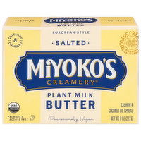 Miyoko's Creamery Butter, Plant Milk, Salted, European Style, 8 Ounce