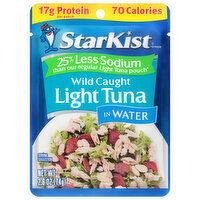 StarKist 25% Less Sodium Wild Caught Light Tuna in Water - 2.6 Ounce