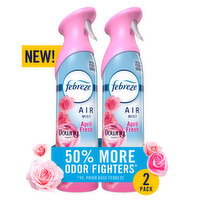 Febreze Febreze Air Mist Air Freshener Spray Downy April Fresh, 8.1oz, 2ct - 8.1 Ounce