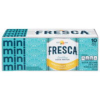 Fresca Soda Water, Grapefruit Citrus, Sparkling, Mini